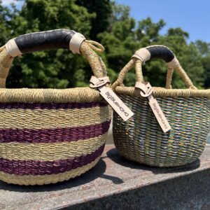 Big Blue Moma - Round basket