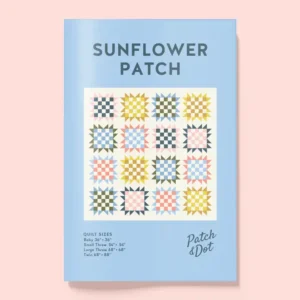Patch and Dot Printed Quilt Patterns - Sunflower